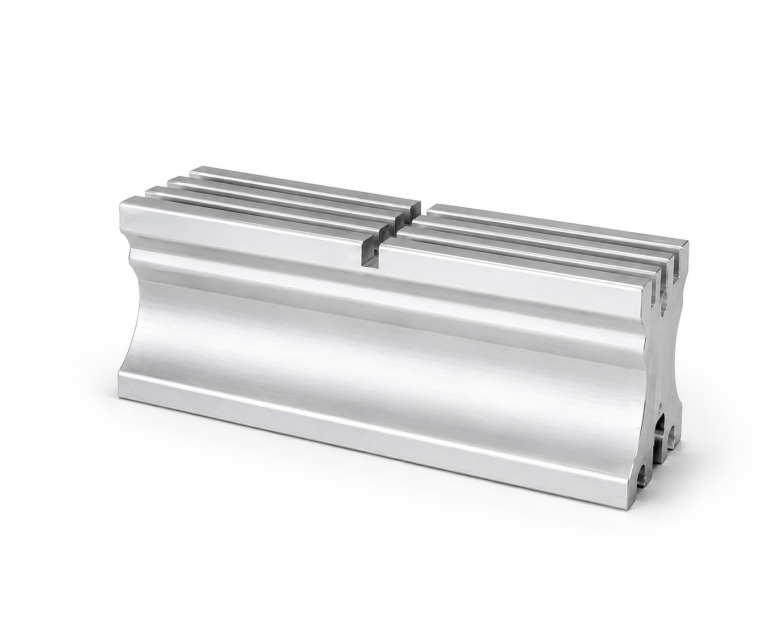 Bloc de serrage en aluminium pour Kaltenbach 230 x 75 x 95 mm